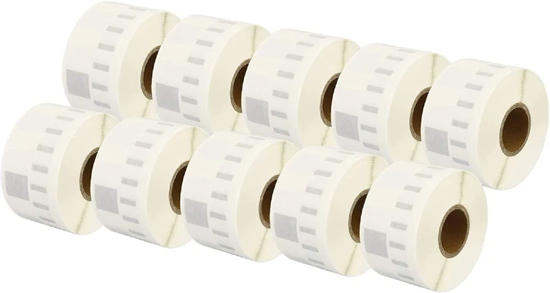 Aftertech 10x 99013 36x89 mm Rolls of semi-Transparent Adhesive Labels Compatible (260 Labels/roll = 2600 Total) for Dymo LabelWriter Seiko SLP Labellers Printers S0722410 10x99013