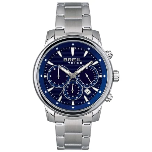 Breil - Men's Watch Caliber Collection EW0510 - Men's Watch Gent with Analogic Black Dial - PE902 SUNON Movement - 3H Quartz - Stainless Steel Mesh Watch Band