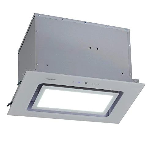 Klarstein Hektor - Brilliant Edition Fan Module, 52 cm, Max. Exhaust Air Output 506 m³ / h, EEC: C, 3 Levels, Ventilation Timer, LED Panel: 6500 K, Touch Panel, Extractor Hood - Bone