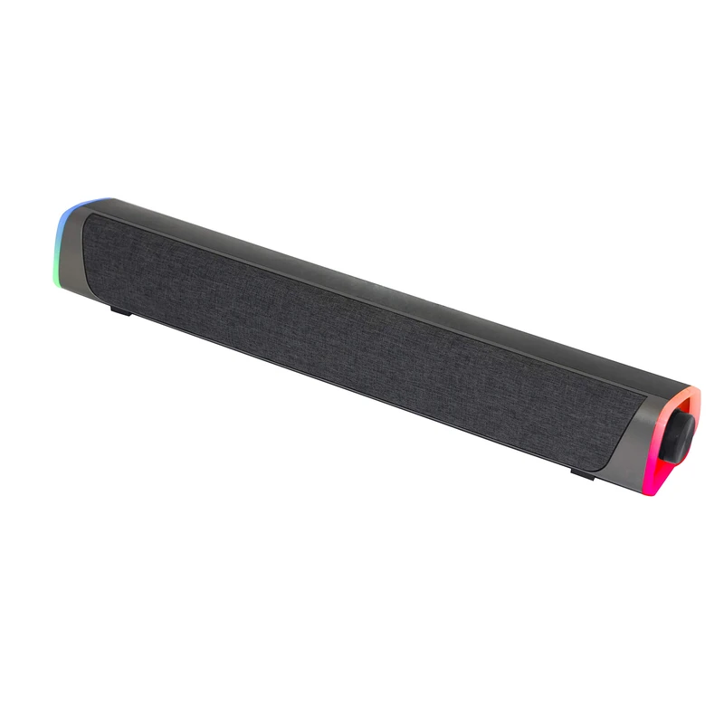 Woxter Big Bass 320 Sound Bar with 18W Power (RGB), Backlit, 3.5 mm, PC/PS4/Xbox/TV/Mobile/Tablet, USB Powered, Black