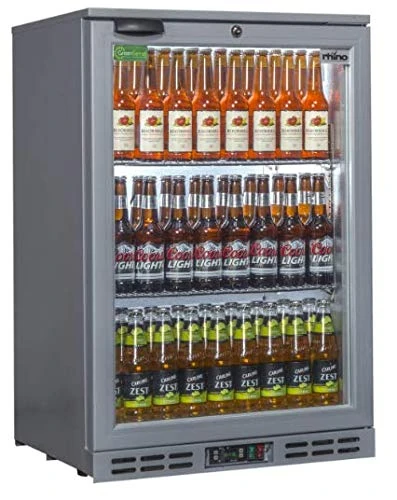 Cold600 - Single Door Bar Fridge in Silver