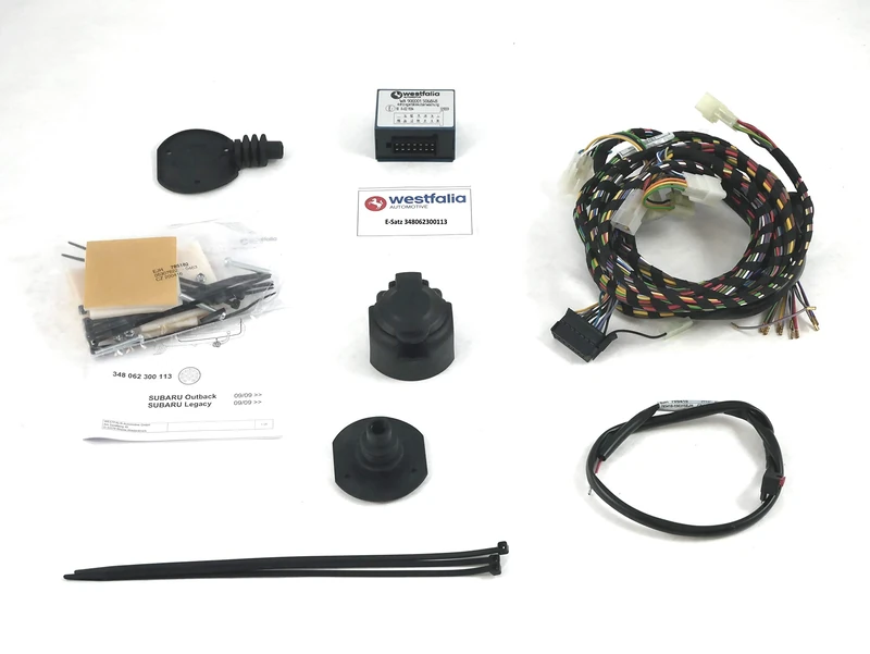 13-pin wiring kit and vehicle-specific for Subaru Outback (from year of manufacture 03/2015), Subaru Legacy (Estate/Outback) (09/2009-12/2014). - Image 1