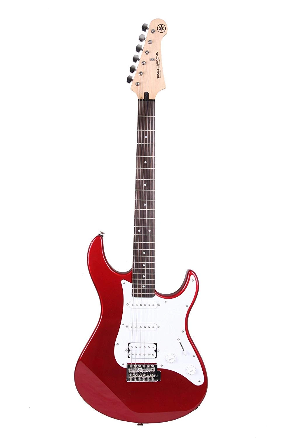 Yamaha Pacifica 012 – Full Size Electric Guitar with Tremolo Arm and 6 Steel Strings – Red Metallic