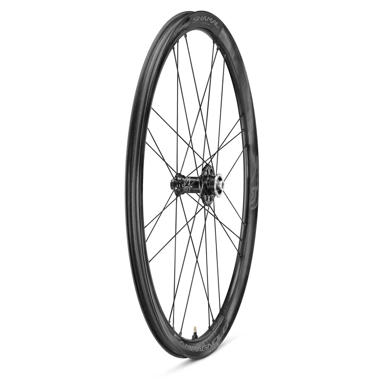 Campagnolo Shamal Carbon C21 Disc Brake 2-Way Fit Tubeless Front Wheel, Dark Label, 700c