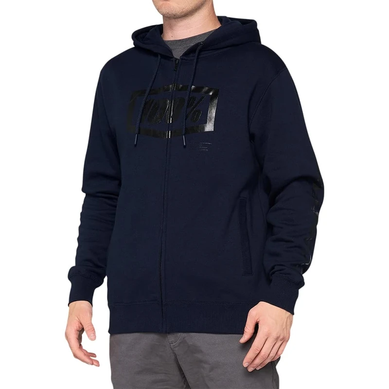 100% Syndicate Men's Hoodie Navy/Black - Image 1