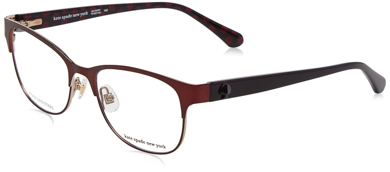 Kate Spade Carolina LHF/16 BURGUNDY Eyewear Women's Steel, Standard, 51