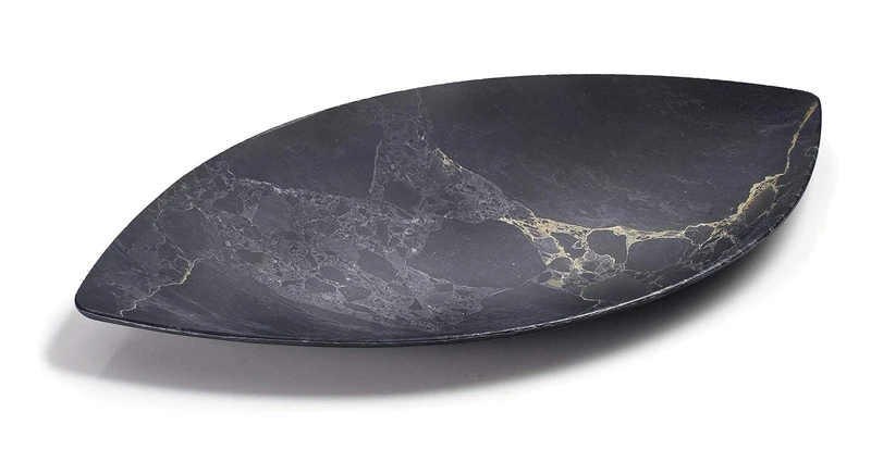 Lacor 63192 63192-Leaf Shape Fountain, BPA Free, Marble Style Finish, 53 x 33 x 4.3 cm, Melamine - Image 1