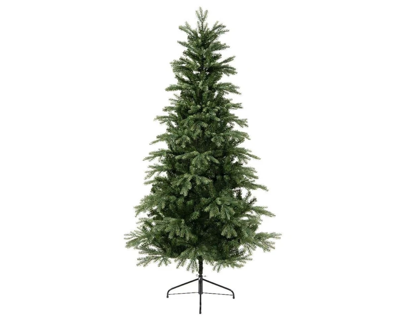 Everlands Sunndal Fir Traditional Artificial Christmas Tree with Metal Stand – 8ft