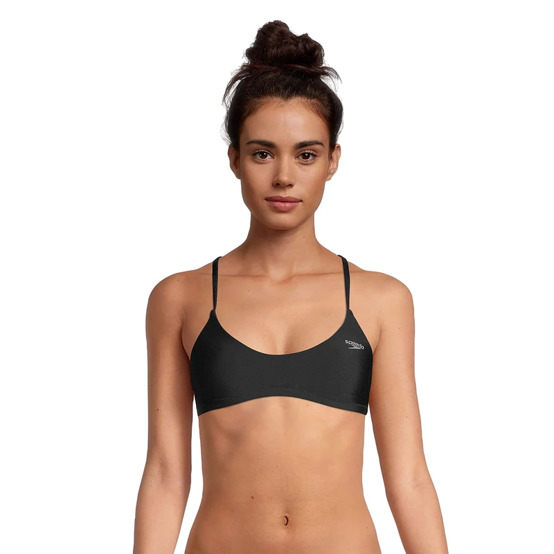 Speedo Women's Swimsuit Top Bikini Endurance Tie Back Demi