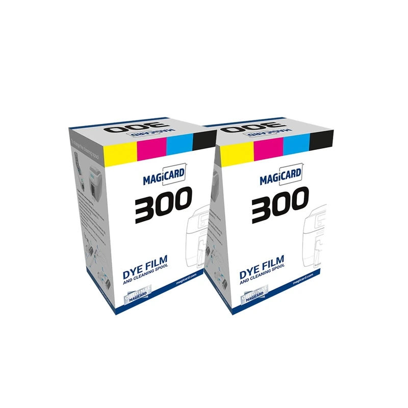 Bodno Magicard 300 Printer MC300YMCKO Color Ribbon - YMCKO - 300 Prints x 2 with Software Demo Card