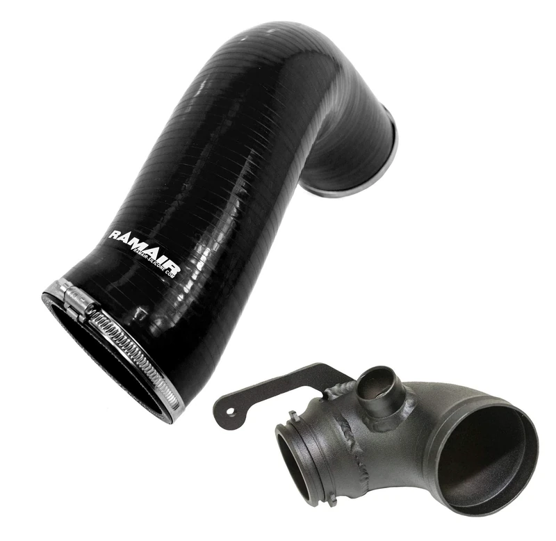 RIP-007-BK-TI - Black Intake Hose & Turbo Elbow VW Golf MK7 GTI R S3 MQB 2.0 TSI