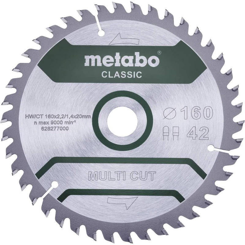 Metabo werke GmbH 628277000 MultiCutClassic 160 x 20 42 FZ/TZ 10°