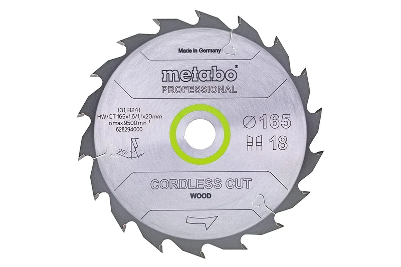 Metabo Wersen GmbH 628294000 CordlessCutProf 165 x 20 18WZ 20°