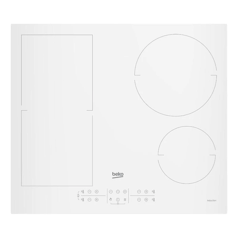 BEKO HII64200FMTW Induction Countertop, Black, 60 cm