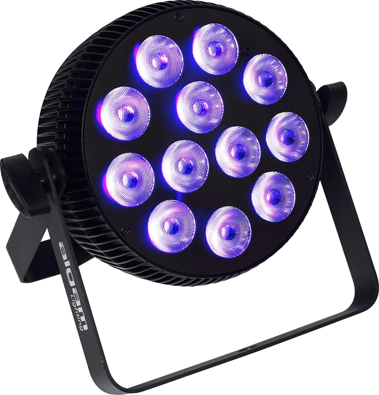 Algam Lighting - SLIMPAR-1210-HEX - 12 x 10W RGBWA+UV LED PAR