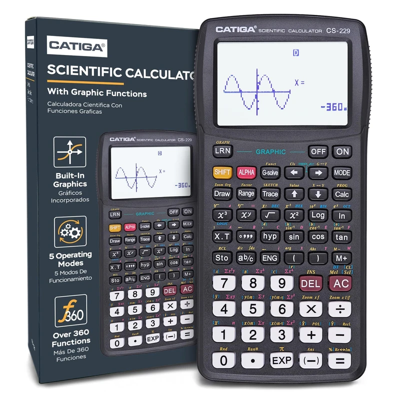 CATIGA CS229 Scientific Calculator with Graphics Functions