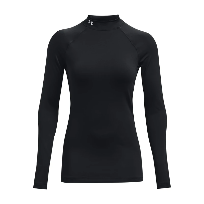 Under Armour Women's UA Authentics Mockneck, Ultra-Warm Polo Neck Top for Women, Thermal Long Sleeve Running Top with Anti-Odour Technology