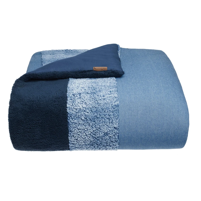 UGG Erie Blanket – Cable Knit Faux Fur Accent Throw – Fully Reversible Oversized Wrap Cozy Blanket – 50” x 70” - Oyster