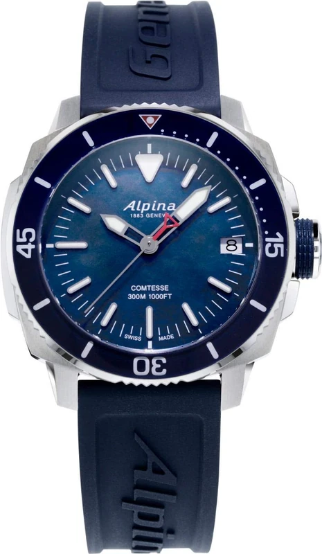 Alpina Women Analogue Quartz Watch with Rubber Strap AL-240MPN2VC6 - Image 1