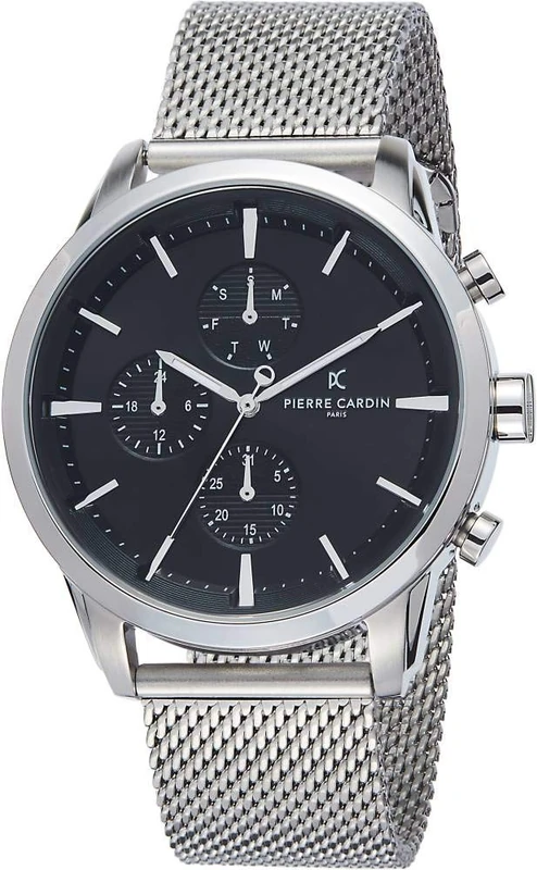 Pierre Cardin Men's Multi Dial Quartz Watch with Stainless Steel Strap PC902741F104 - Image 1
