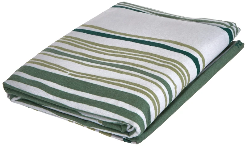 TOM TAILOR 0009857 Flannel Bed Linen Set with Pillowcase 1x 135 x 200 cm + 1x 80 x 80 cm Forest