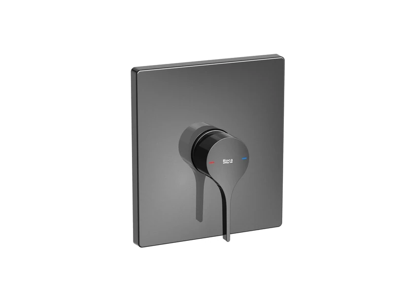Insignia Series Recessed Shower Mixer Tap 21.5 x 6.5 x 14 cm, Titanium Black (Reference: A5A2B3ACN0)