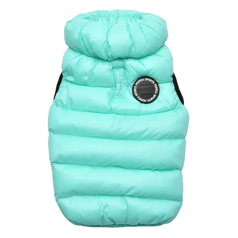 Puppia Winter Ultralight Dog Coat B Waterproof Warmth for Cold Weather Zipper Closure for Small and Medium Dogs, Sky Blue, Medium