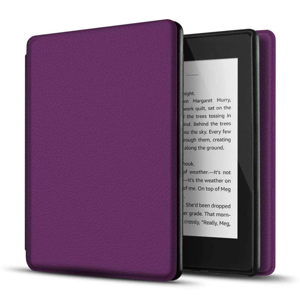 TNP Case for Kindle Paperwhite 10th Gen / 10 Generation 2018 Release - Slim Light Smart Cover Sleeve with Auto Sleep Wake Compatible with Amazon Kindle Paperwhite 2019 2020 Version (Purple)
