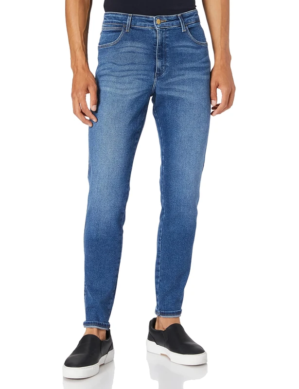 Wrangler Men's Skinny Jeans, Airblue, 27W / 32L