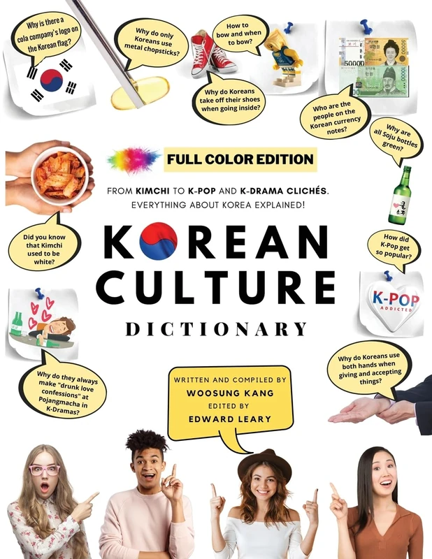 [FULL COLOR] KOREAN CULTURE DICTIONARY: From Kimchi To K-Pop And K-Drama Clichés. Everything About Korea Explained! - Image 1