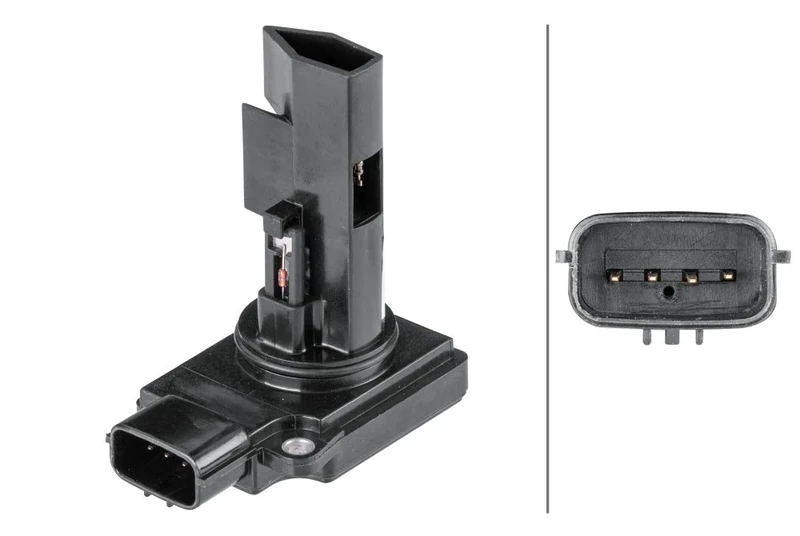HELLA 8ET 358 095-391 Air Mass Sensor - 4-pin connector - Bolted - with seal