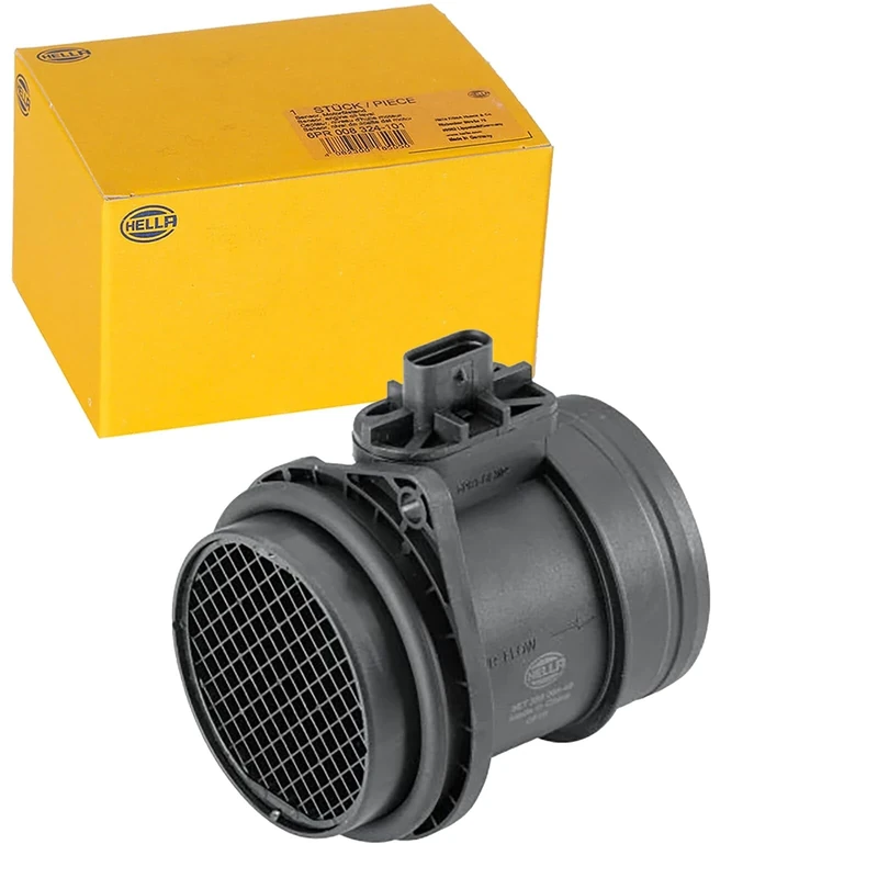 HELLA 8ET 358 095-451 Air Mass Sensor - 4-pin connector - Pipe-neck - with seal