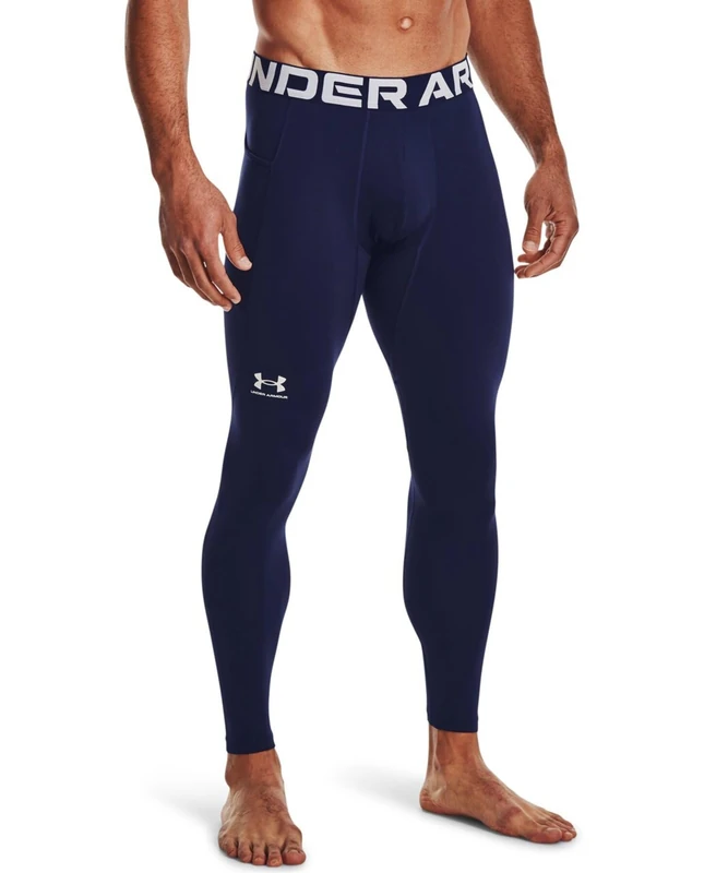 Ua Mens Ua Cg Armour Leggings Midnight Navy / / White Xl