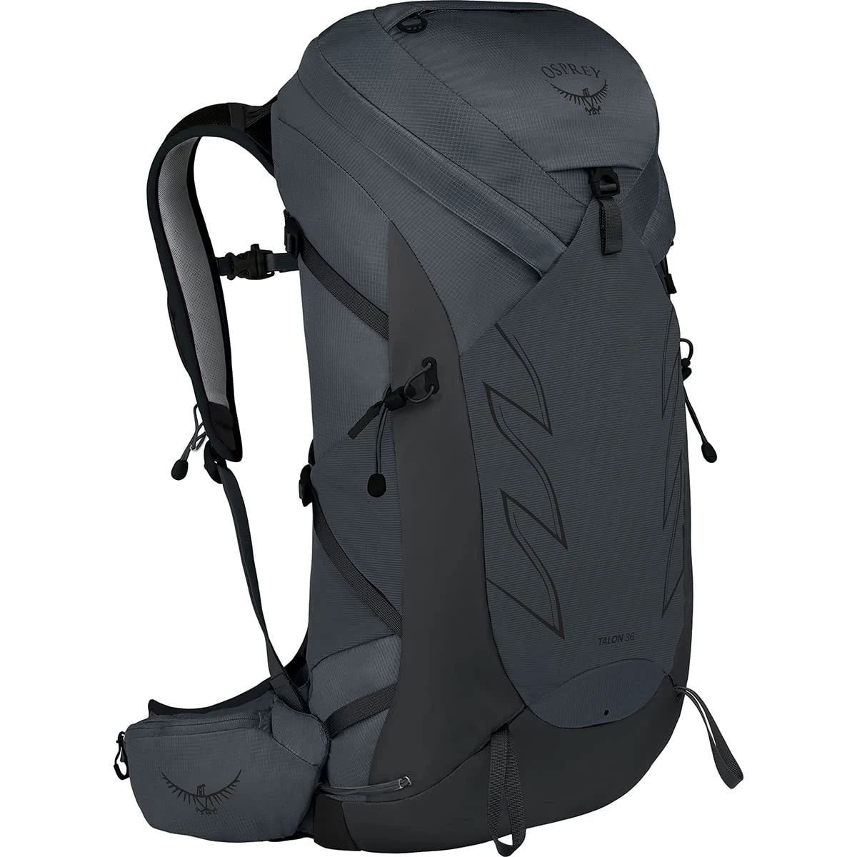 Osprey Men's Talon 36l Hiking Backpack with Hipbelt, Eclipse Grey, L/XL