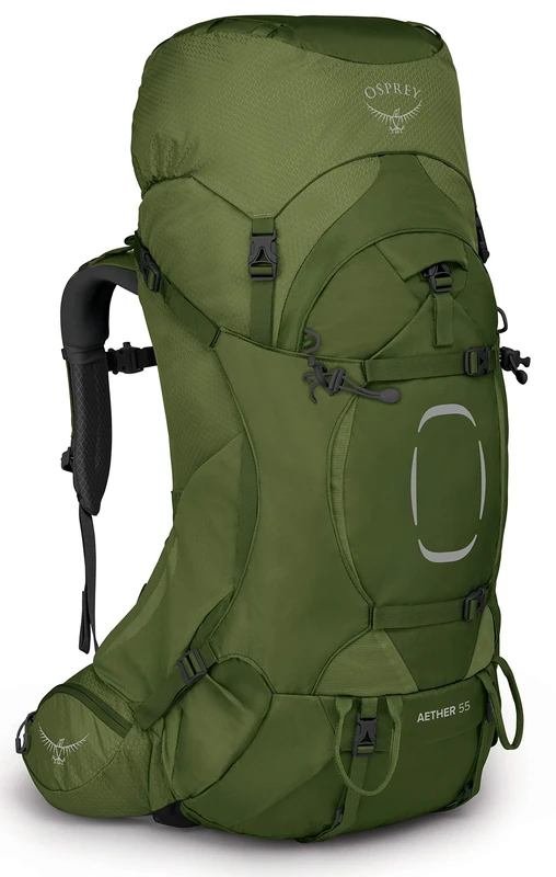 Osprey Aether Men's Backpack, 55L, Garlic Mustard Green, S/M