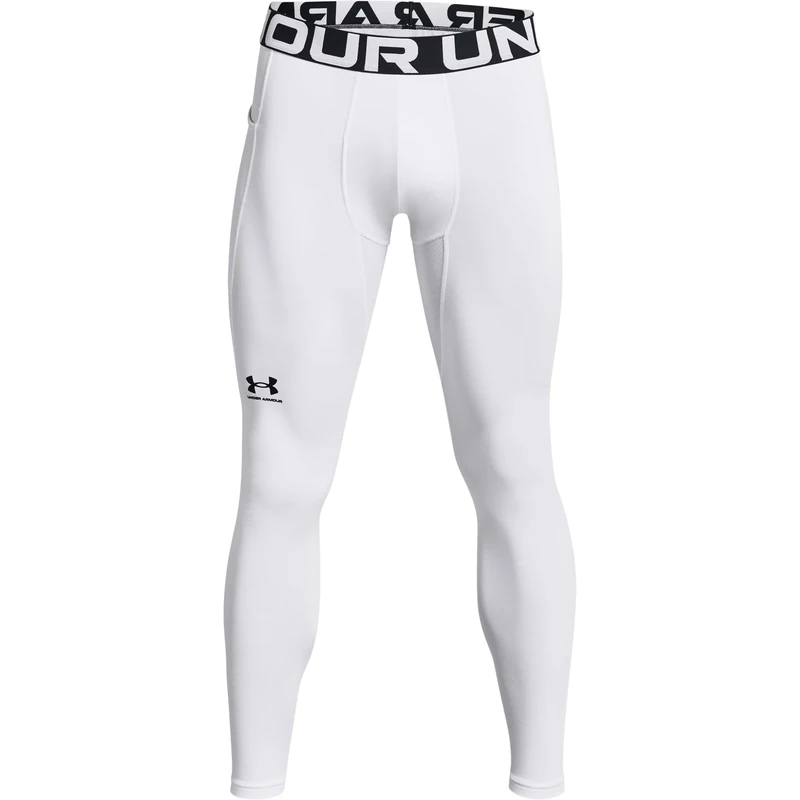 Under Armour UA CG Armour Leggings - Leggings - Bottoms - White/Black - Size: SM