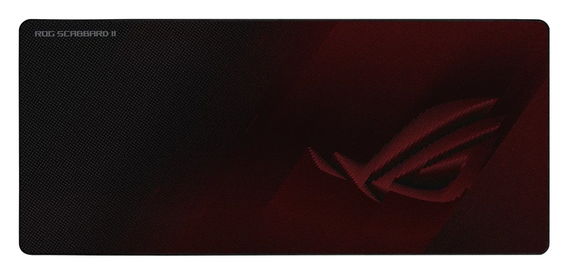 ASUS ROG Scabbard II Extended Gaming Mouse Pad | Nano Technology Smooth Glide Tracking | Protective Coating for Water, Oil, Dust-Repelling Surface | Anti-Fray Flat-Stitched Edges | Non-Slip Rubber Bas
