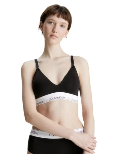 Calvin Klein Women Maternity Bra Non-Wired, Multicolor (Black), XS