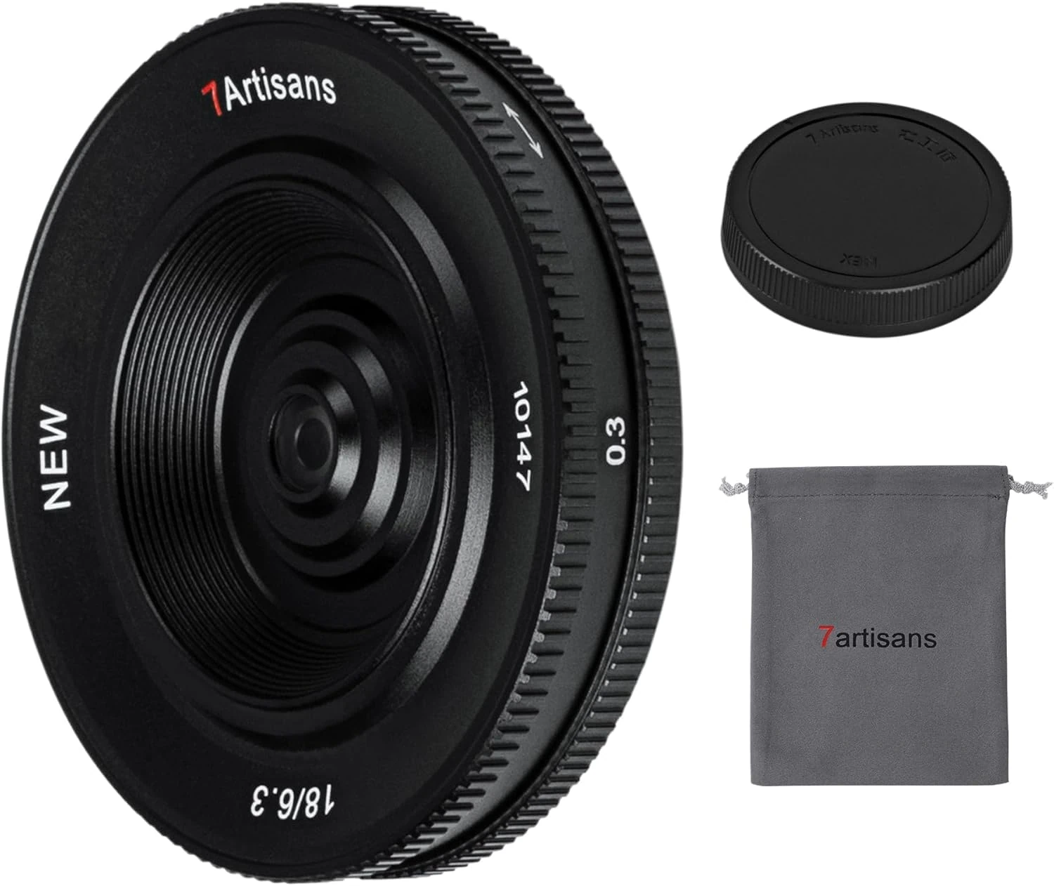 7artisan 18mm F6.3 Ultra-thin APS-C Prime Lens Fit for Fujifilm XF Compact Mirrorless Cameras for Fuji Xh2s XT4 XT3 XE4 Xs10 X-A10 X-A7 X-M2 X-T10 X-T2 X-T20 X-Pro1 X-Pro2 X- E1 X-E2