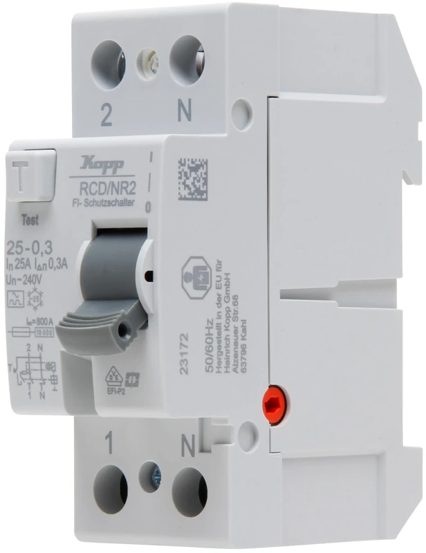 Kopp Residual current circuit breaker, RCD, 25 A, 300 mA, 2-pole, 752523093
