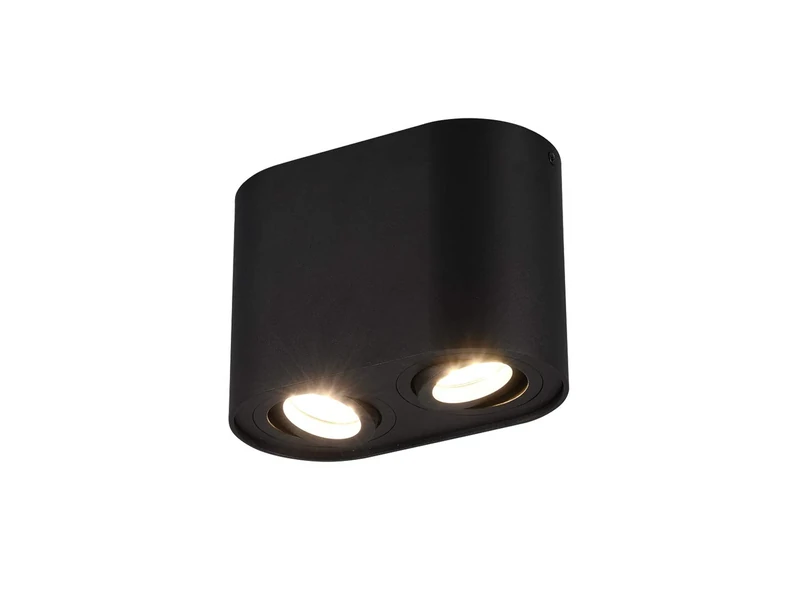 Trio Leuchten Cookie 612900232 Ceiling Light Matte Black Metal 2X GU10