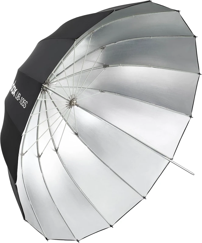 UB-105S 105cm Silver Portable Parabolic Umbrella (GD-UB-130W)