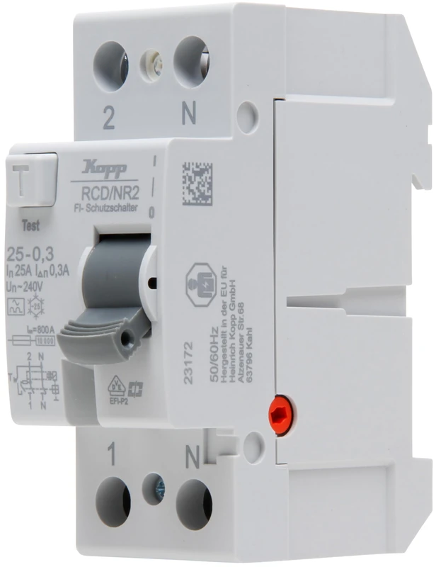 Kopp Residual current circuit breaker, RCD, 25 A, 30 mA, 2-pole, 752528098