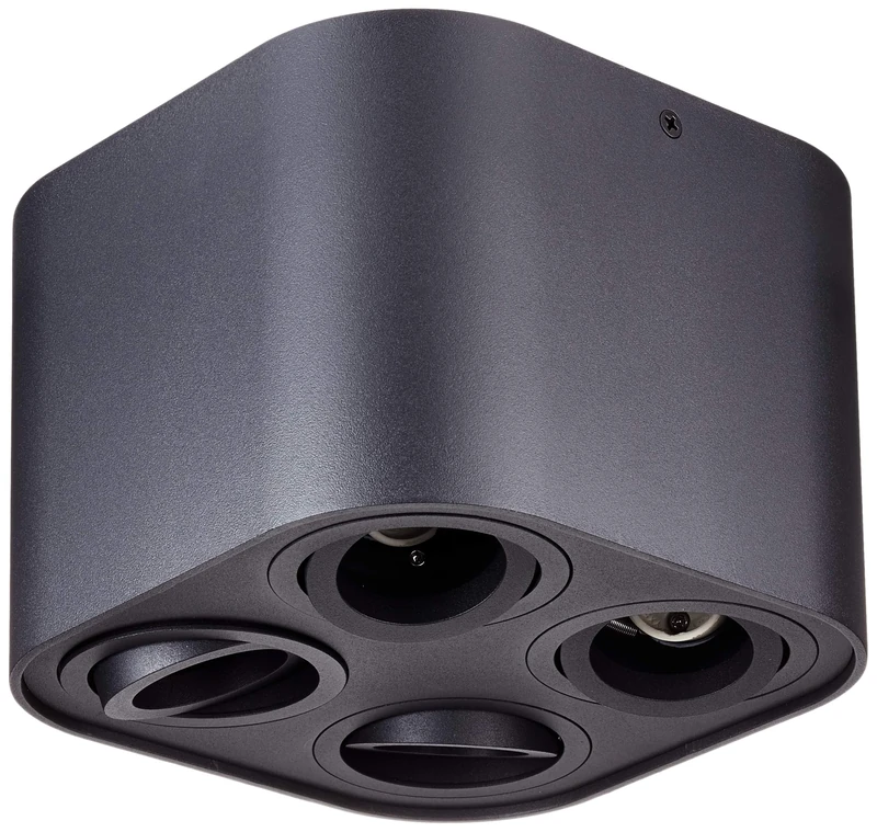 Trio Leuchten Cookie 612900432 Ceiling Light Matte Black Metal 4X GU10