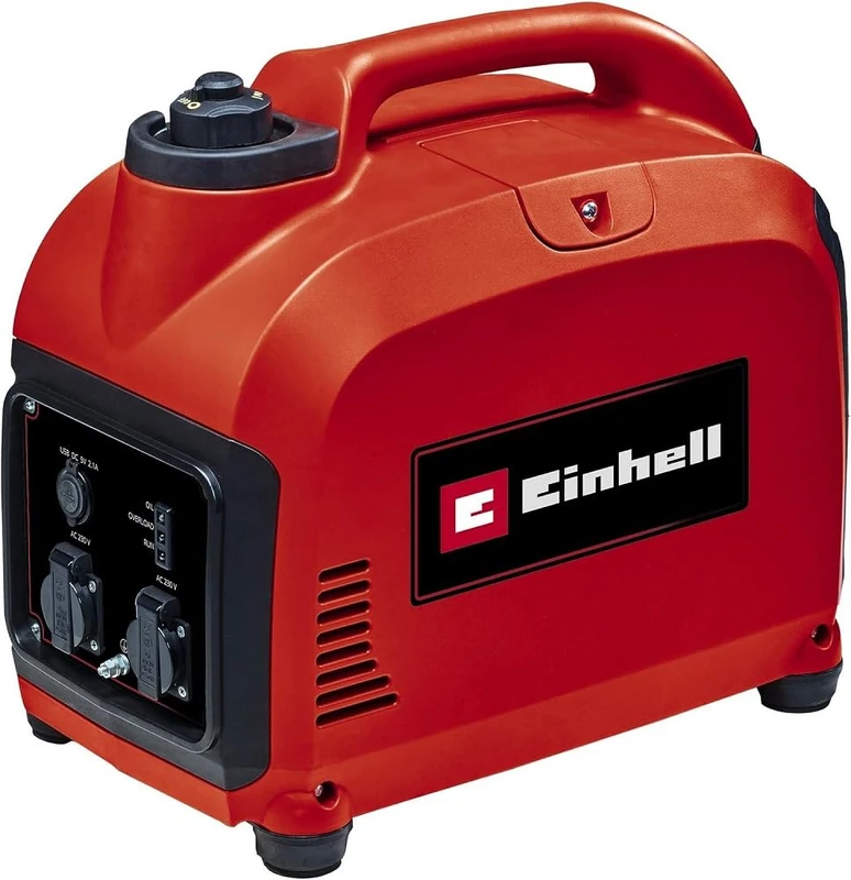 Einhell Power Generator (Petrol) TC-IG 2000 (Max 2400 W, 4 L Tank, Inverter, 1800 Watt Continuous Power, 4-Stroke Motor, 2 x 230 V, 2 x USB Port, Oil Deficiency & Overload Protection)