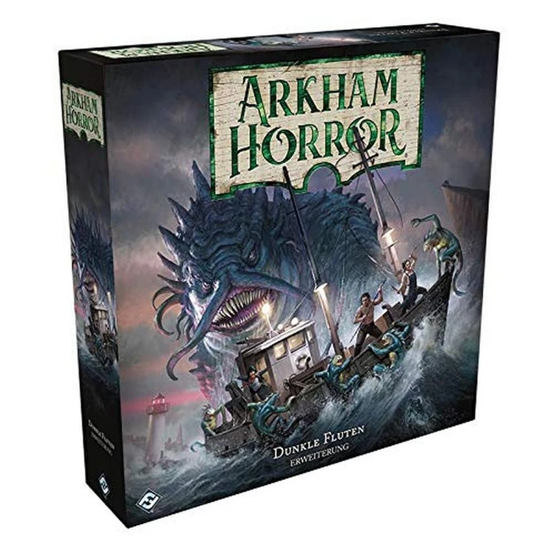Fantasy Flight Games, Arkham Horror 3rd Edition - Dark Floods, Expansion, Expert Game, Strategy Game, 1-6 Players, Ages 14+, 120+ Minutes, German, Sea Cleurs