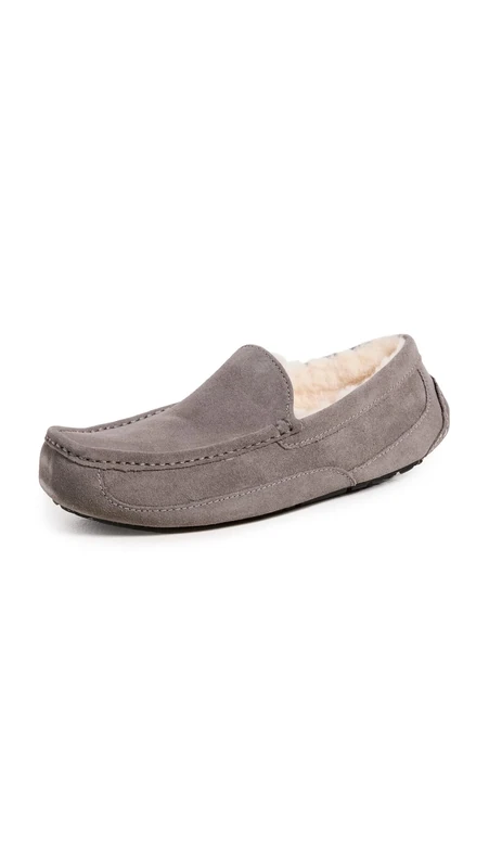 UGG Men's Ascot Slipper, Grey, 8 UK