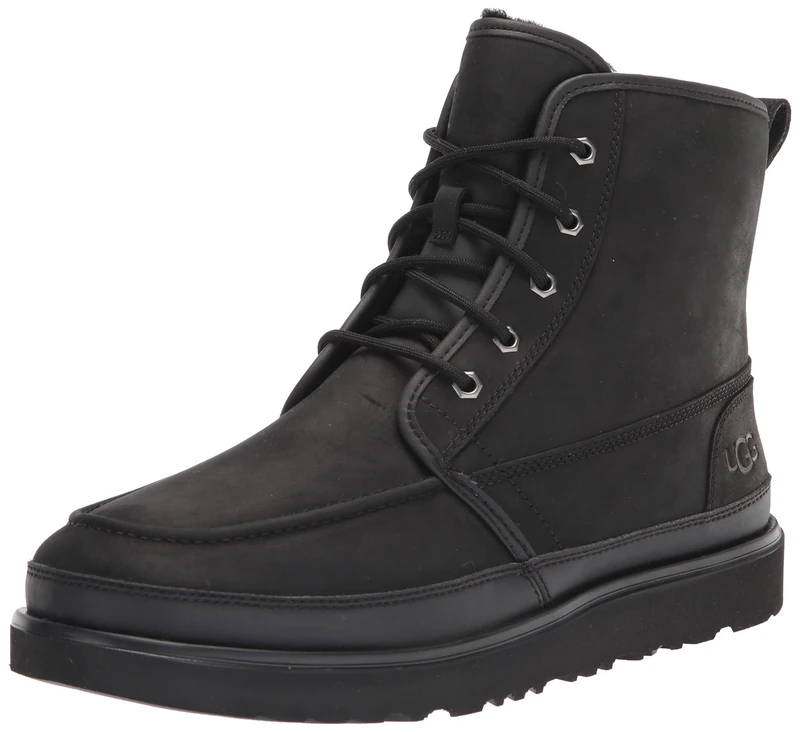 UGG Men's Neumel High Moc Weather CLASSIC BOOT, Black Tnl, 5 UK