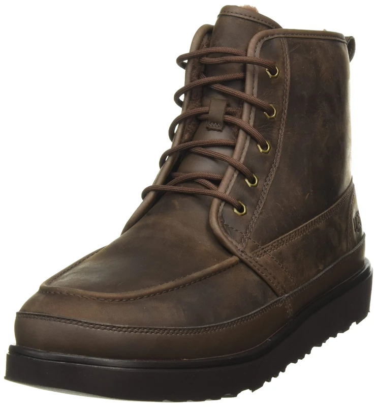 UGG Men's Neumel High Moc Weather CLASSIC BOOT, Grizzly, 4 UK