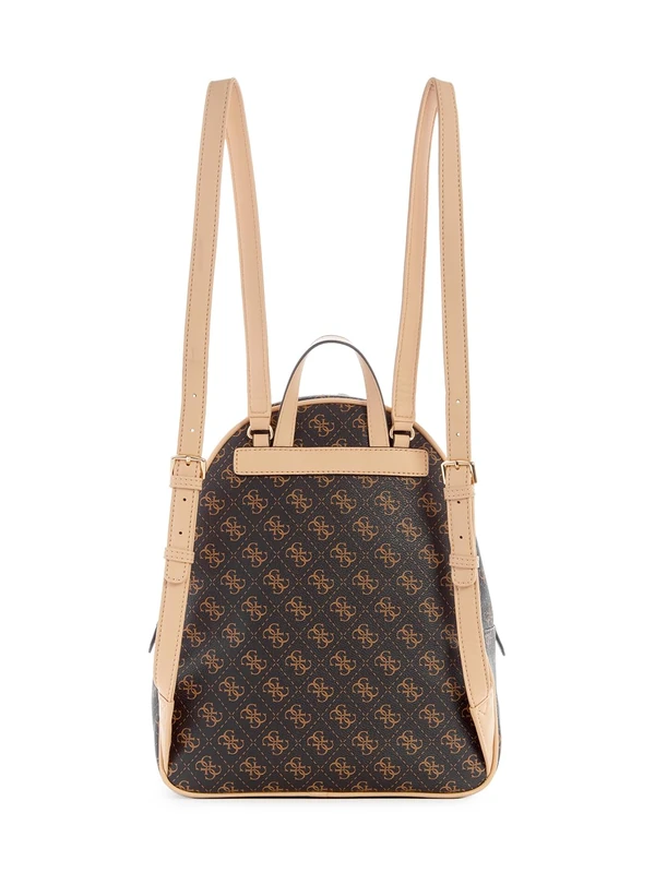 GUESS Women's Manhattan Large Backpack, Brown, One Size